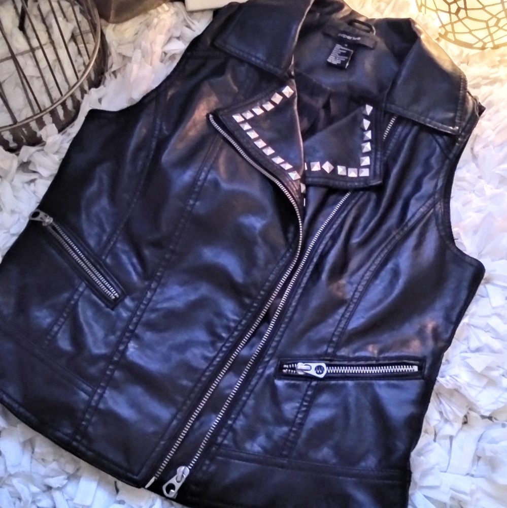 Leather Studded Jacket